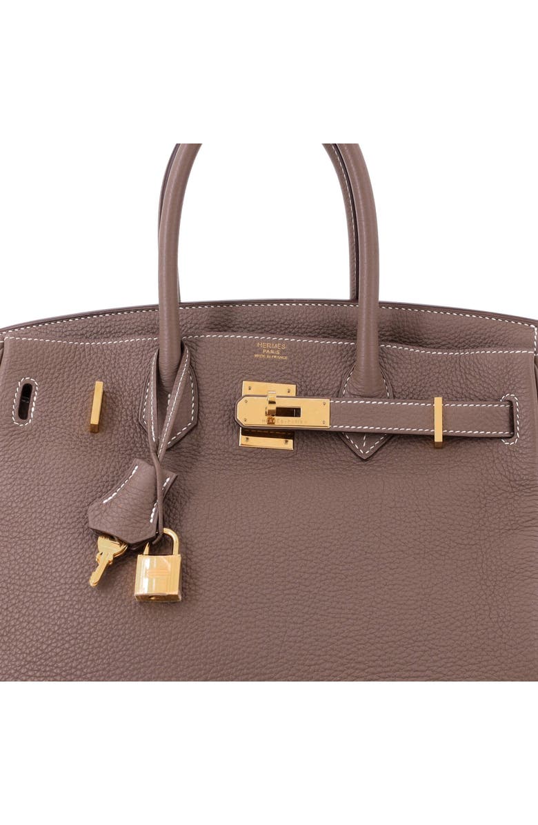 Pre-Owned Hermes Birkin Handbag Grey Togo with Gold Hardware 30, Alternate, color, Etoupe