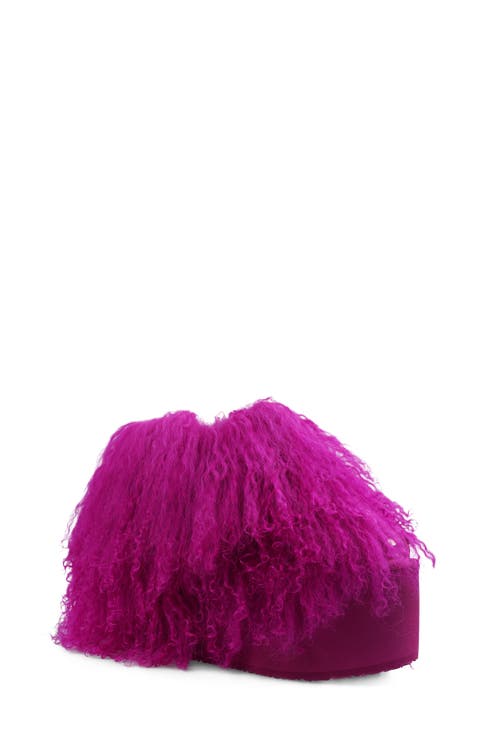 Alleja Genuine Shearling Platform Bootie