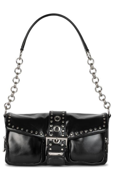 Night Out Leather Shoulder Bag