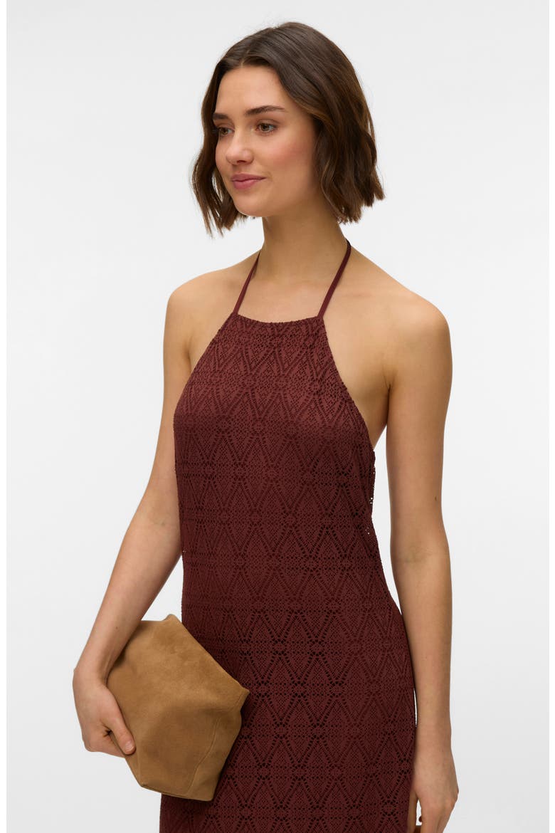 Maya Maxi Halter Dress, Alternate, color, ANDORRA