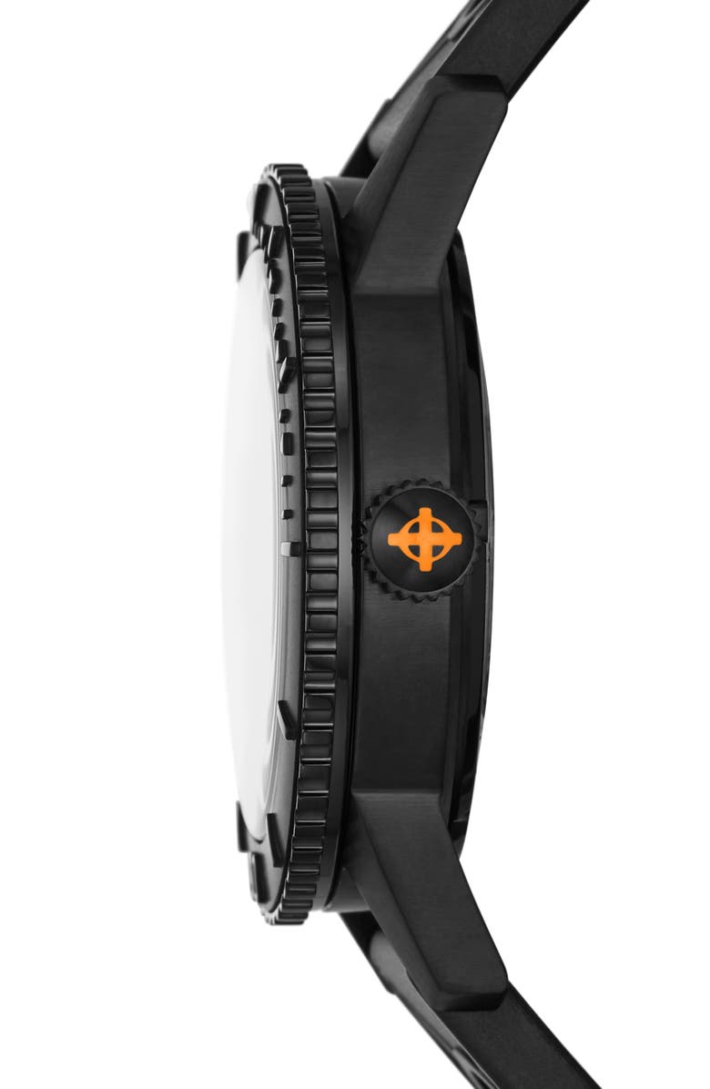 Zodiac Compression Diver Automatic Rubber Strap Watch, 40mm, Alternate, color, 