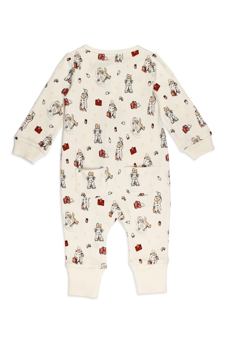 Adventure Paddington Organic Cotton Zip Romper, Alternate, color, ADVENTURE PADDINGTON