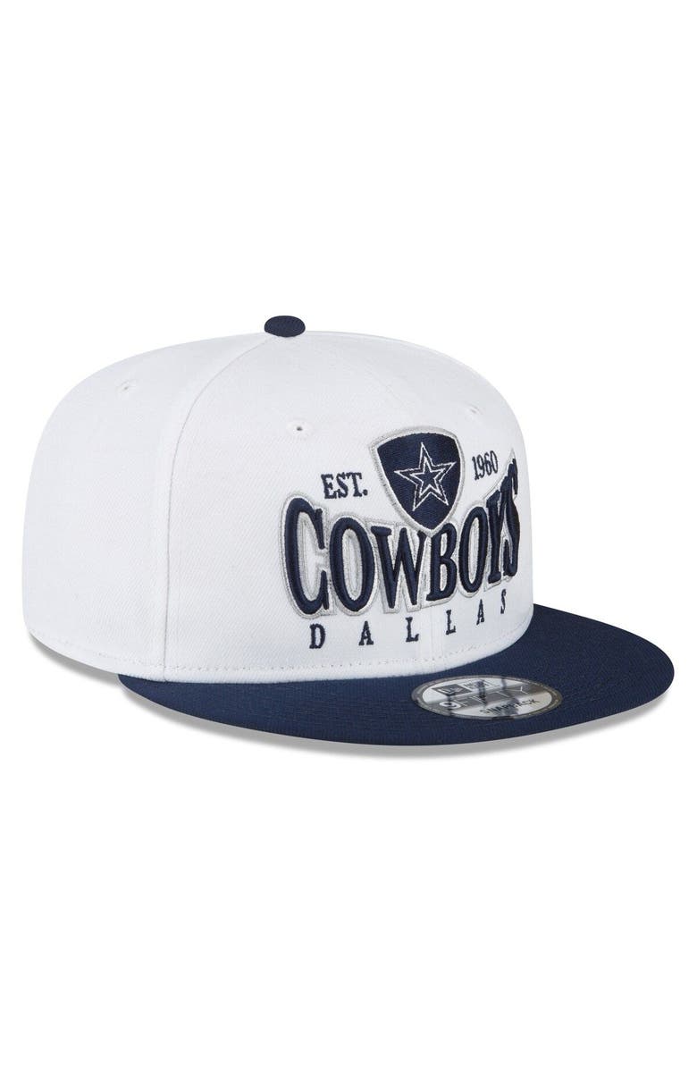 New Era Men's New Era White Dallas Cowboys Crest 9FIFTY Snapback Hat, Alternate, color, 