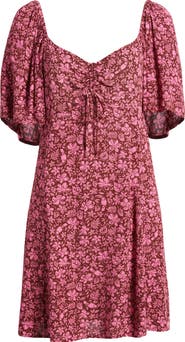 Rip Curl Beach Party Flutter Sleeve Minidress