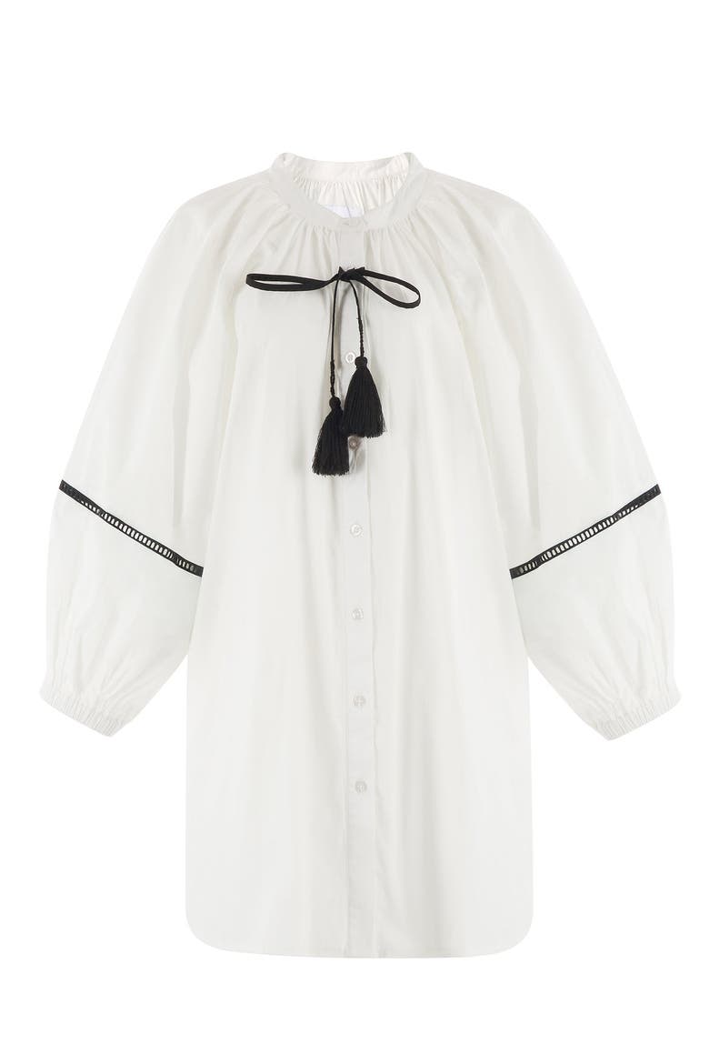 The Minka Dress, Main, color, White/Black