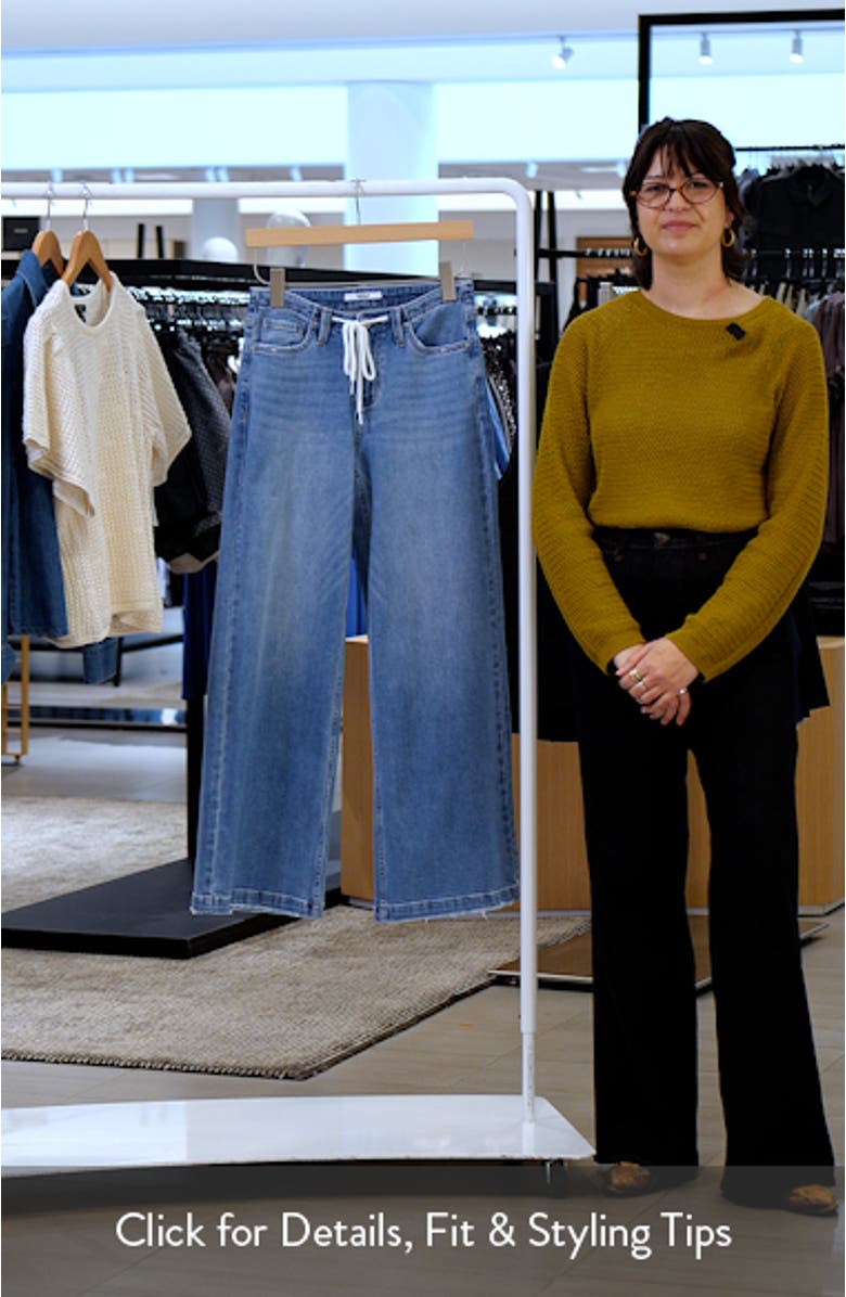 Zephyrine Drawstring Wide Leg Jeans, sales video thumbnail