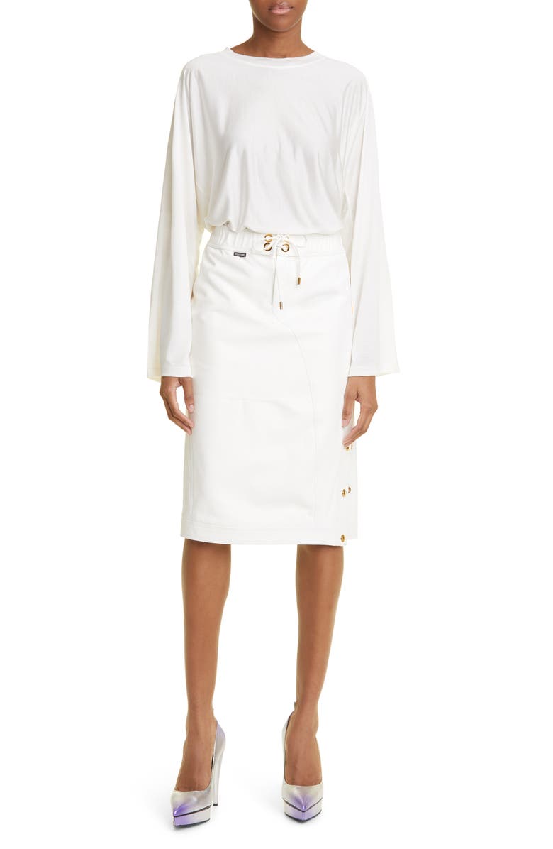 TOM FORD Relaxed Fit Long Sleeve Silk Jersey T-Shirt, Alternate, color, 