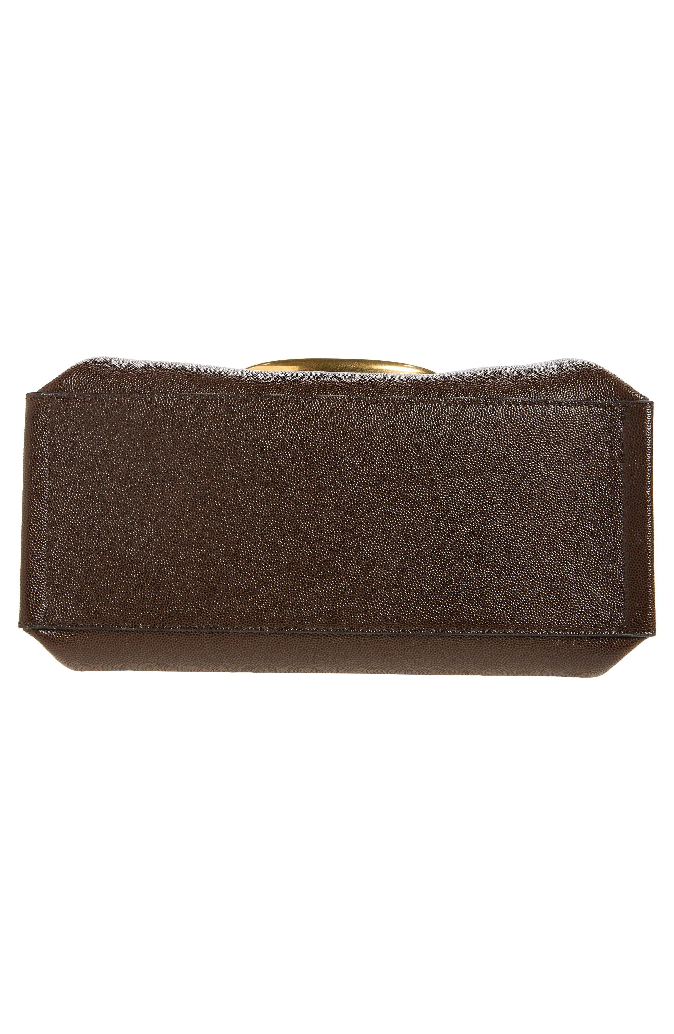 Veneto Leather Shoulder Bag, Alternate, color, SOIL CAVIAR