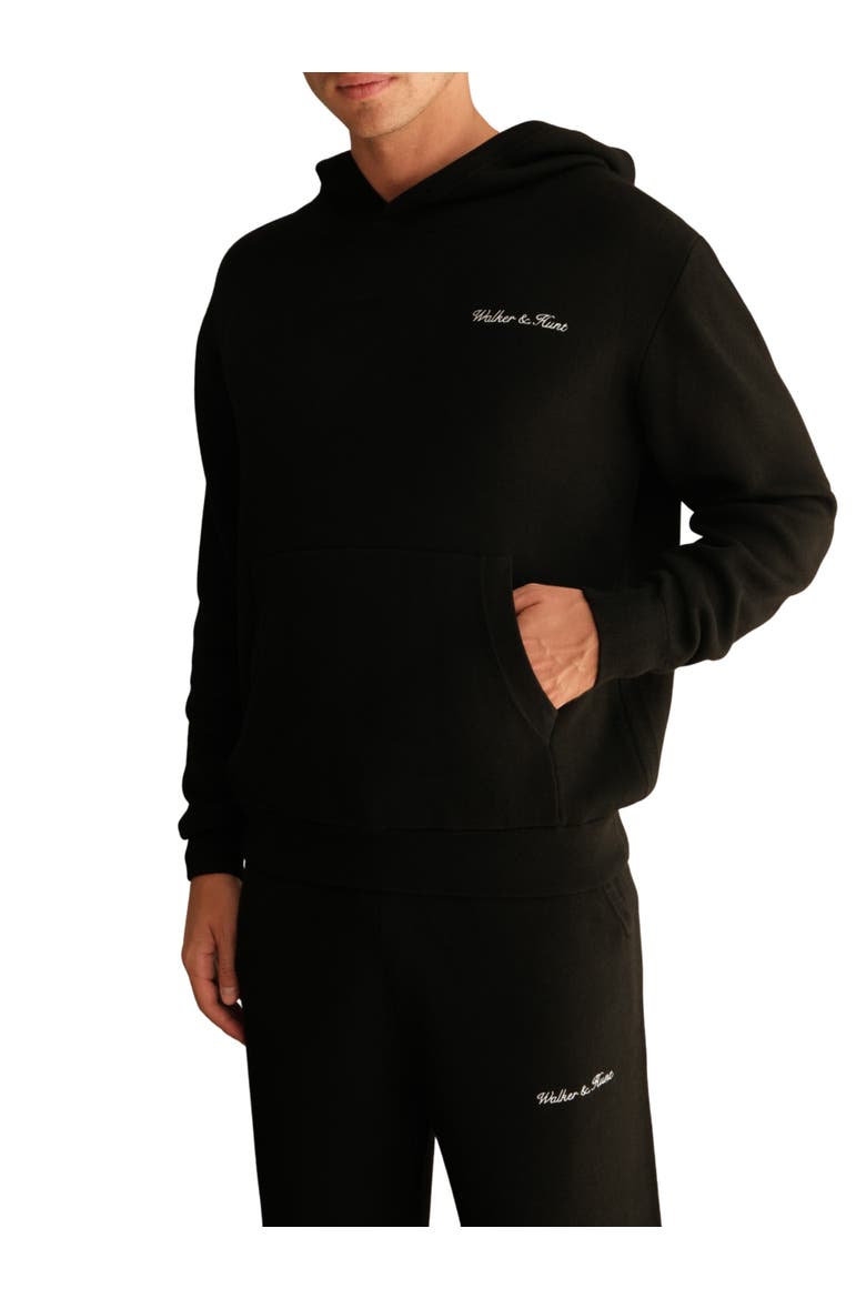 Merino Blend Knitted Hoodie, Alternate, color, Black