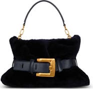 Balmain Medium Anthem Bag In Shearling