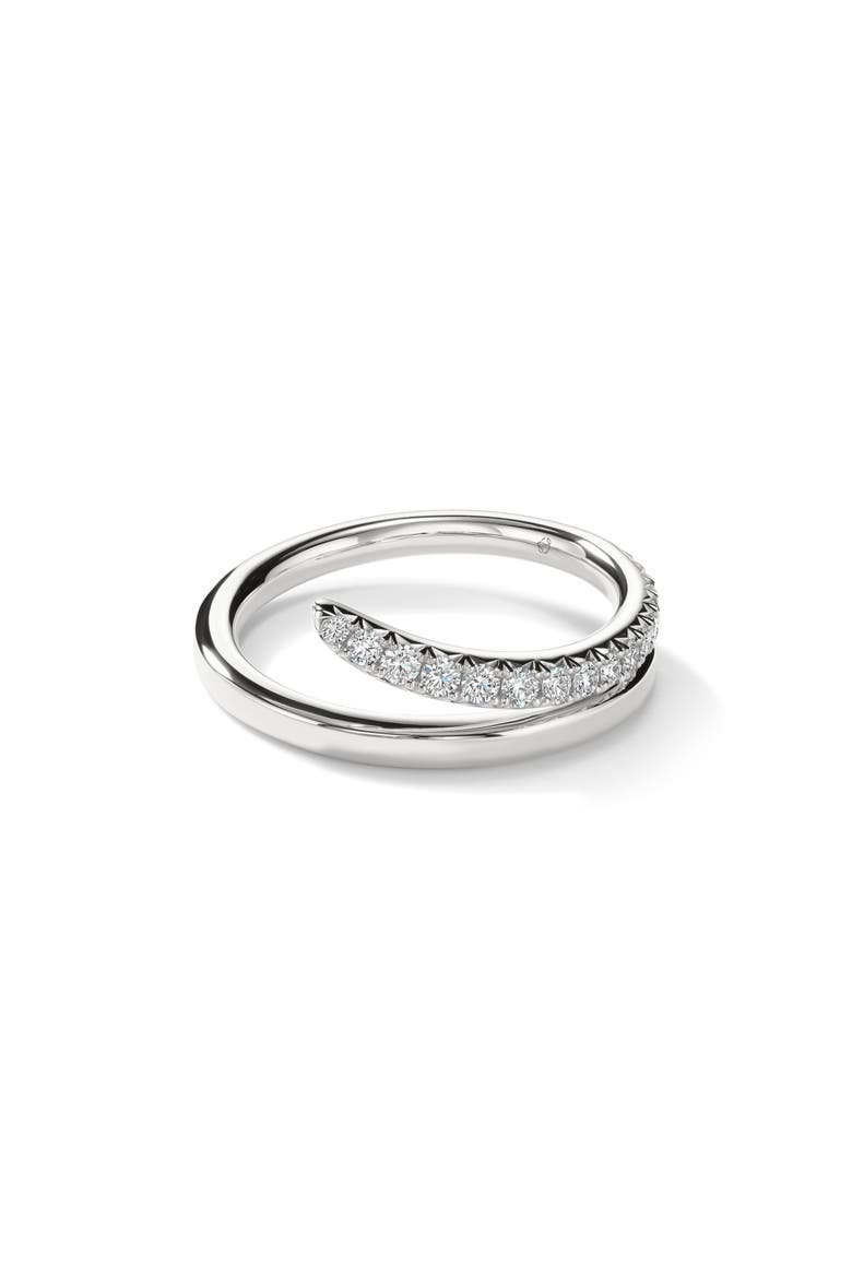 Vela French Cut Diamond Ring, Alternate, color, WHITE GOLD