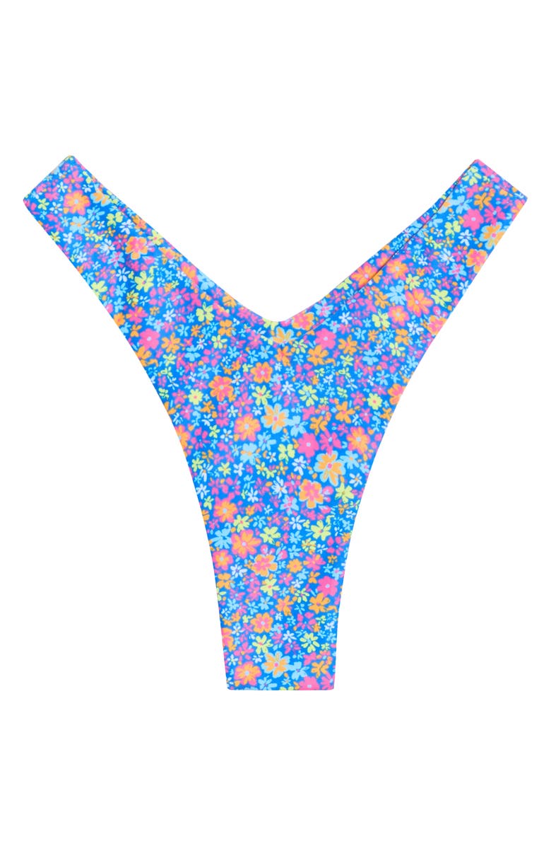 Kulani Kinis Y-Cut Bikini Bottoms, Alternate, color, Electric Bloom