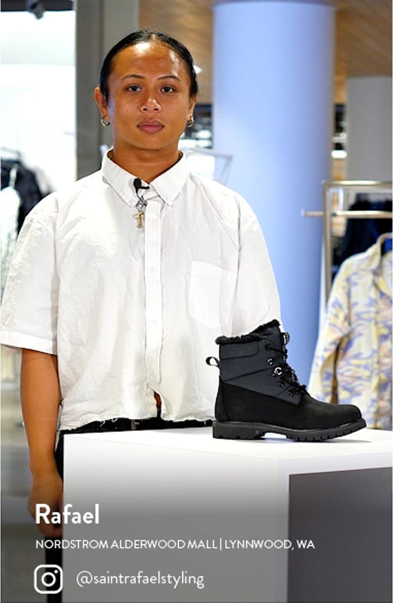 Faux Fur Trim Puffer Waterproof Boot, sales video thumbnail