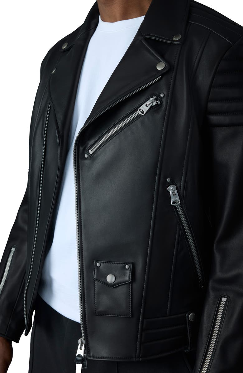 Mackage Kenneth Leather Moto Jacket, Alternate, color, 
