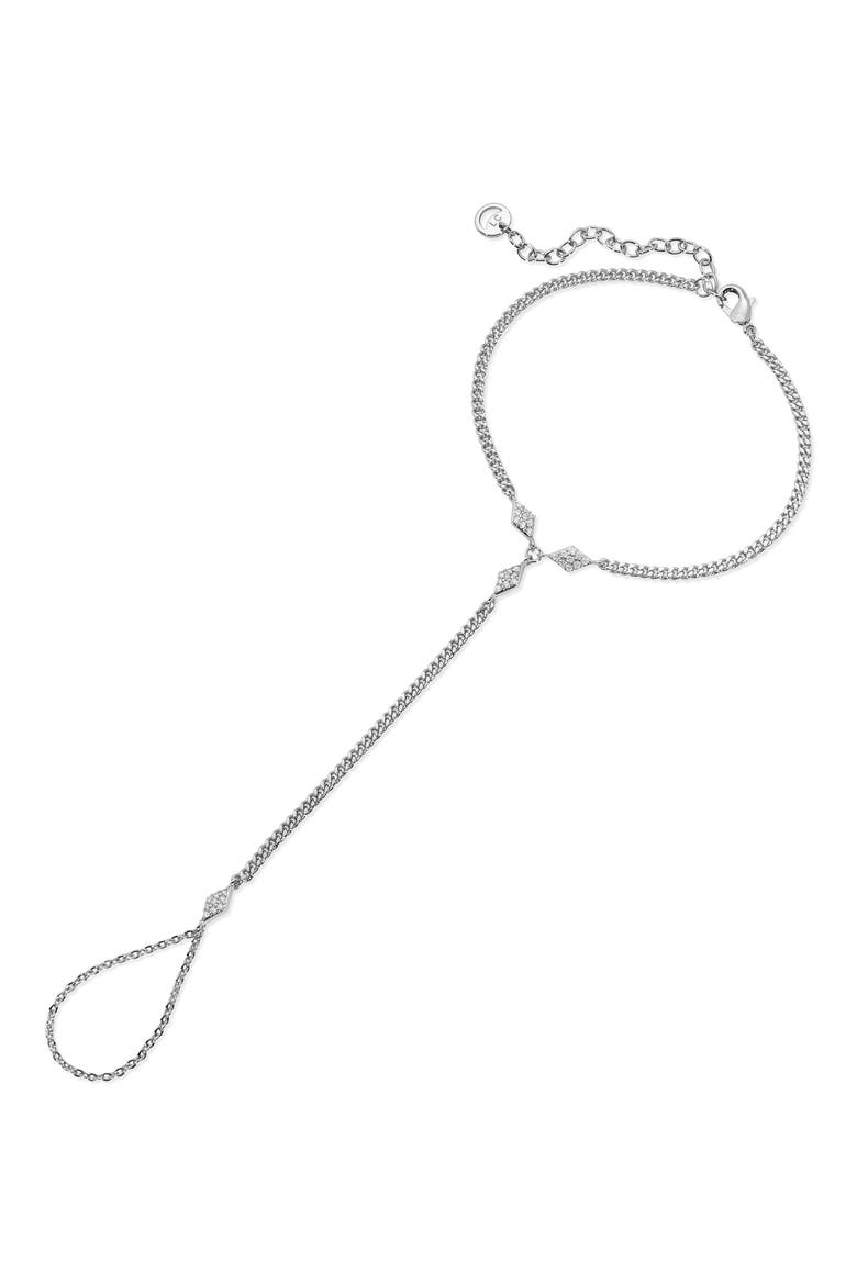 Dinah Hand Chain, Main, color, RHODIUM