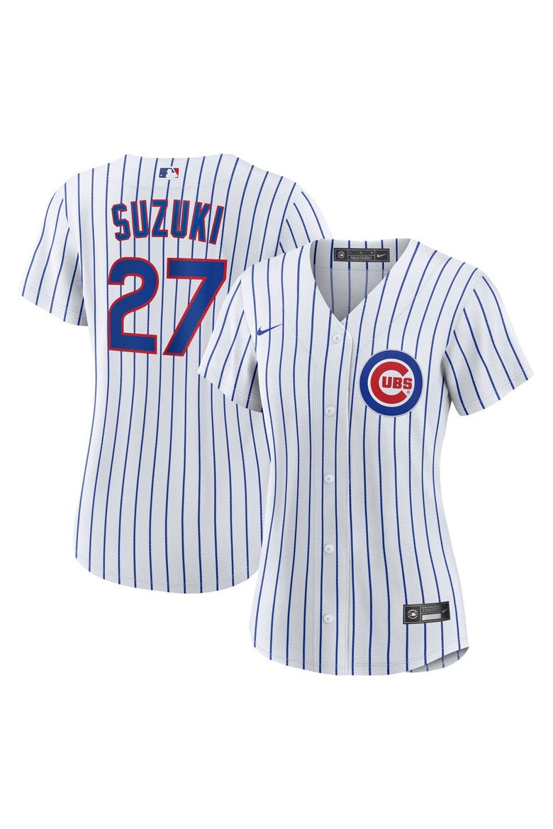 Women's Nike Seiya Suzuki White Chicago Cubs Home Replica Jersey, Main, color, White