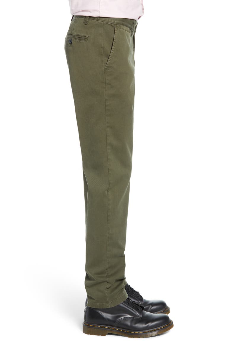 Slim Fit Chinos, Alternate, color, OLIVE GROVE