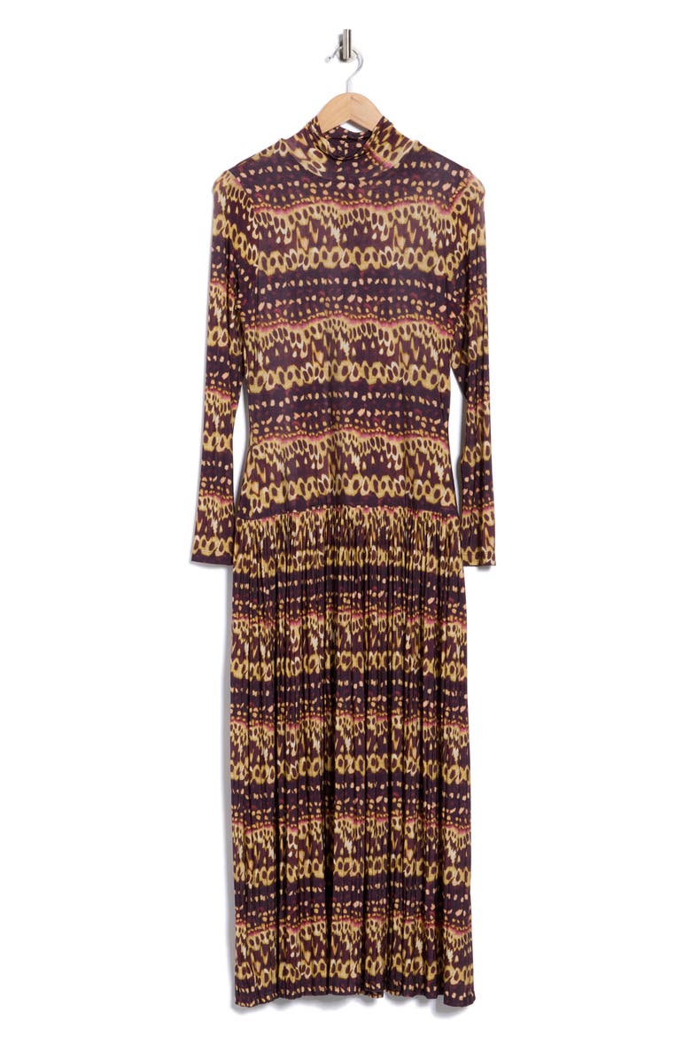 Amaya Floral Long Sleeve Dress, Alternate, color, MONARCH
