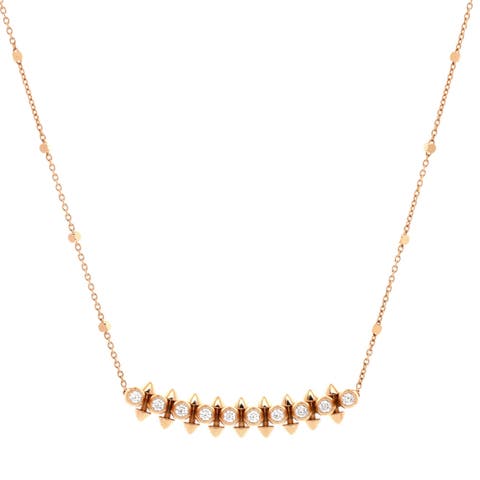 Clash de Cartier Pendant Necklace 18K Rose Gold with Diamonds