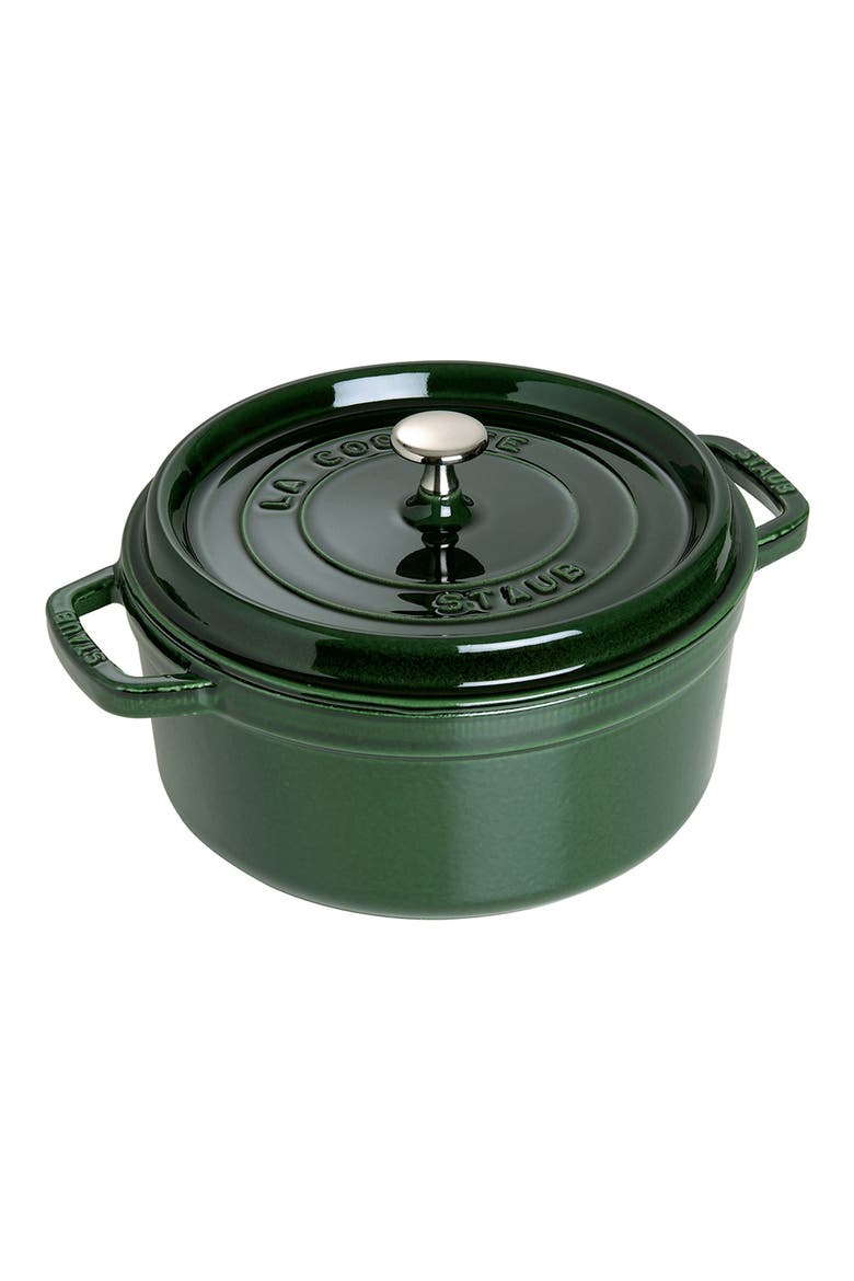 5.5-Quart Enameled Cast Iron Dutch Oven, Main, color, BASIL