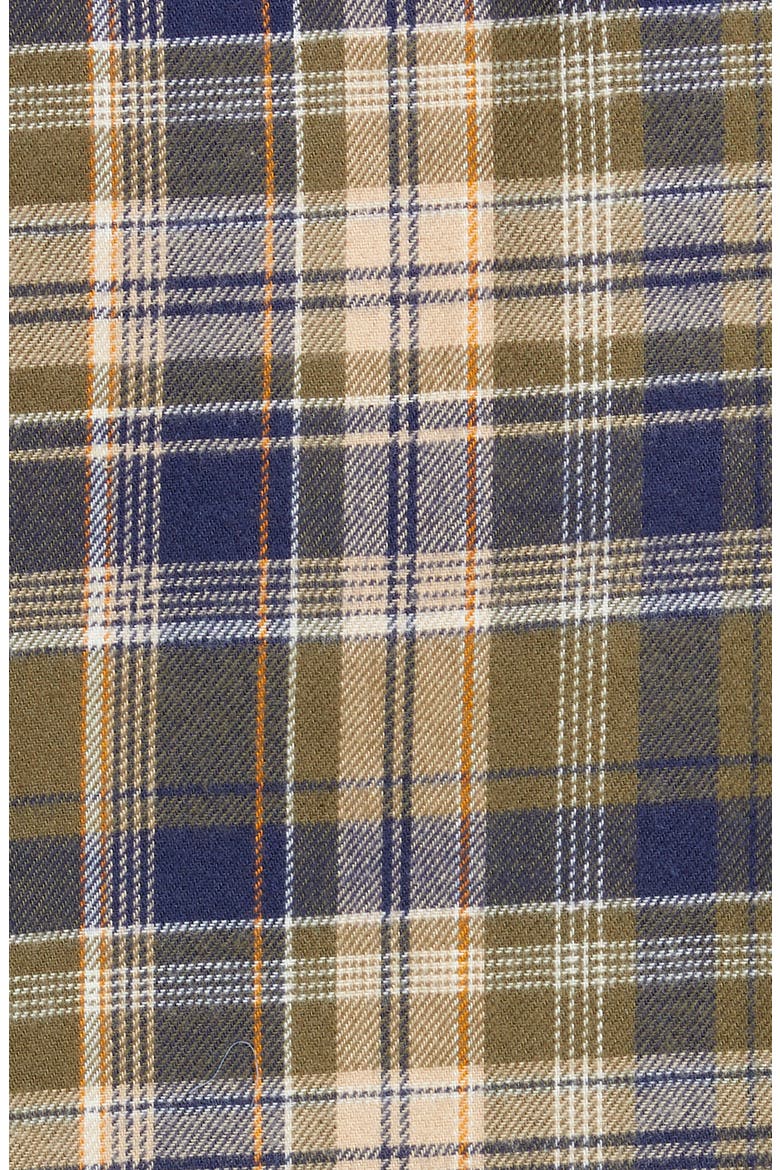 Plaid Flannel Shortie Pajamas, Alternate, color, OLIVE SARMA HEIDI PLAID