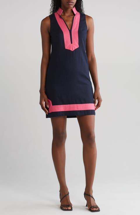 Collared Colorblock Dress