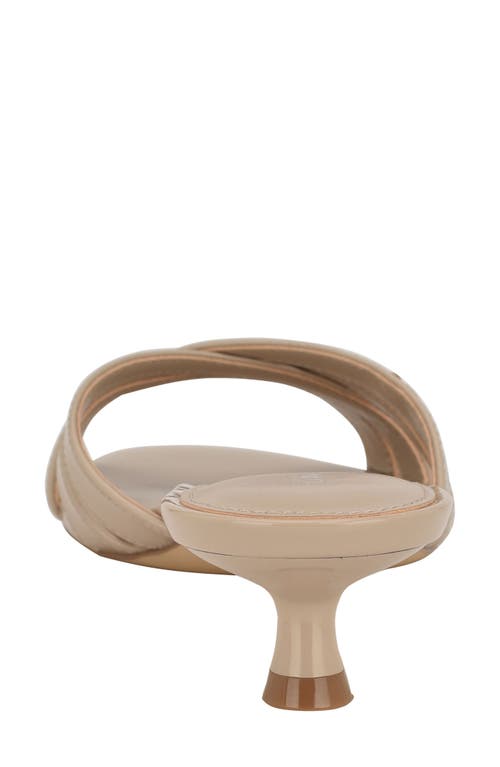 Calvin Klein Gabbie Kitten Heel Slide Sandal In Neutral