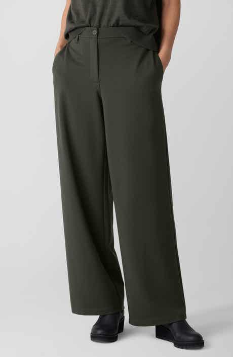 Eileen Fisher High Waist Wide Leg Pants