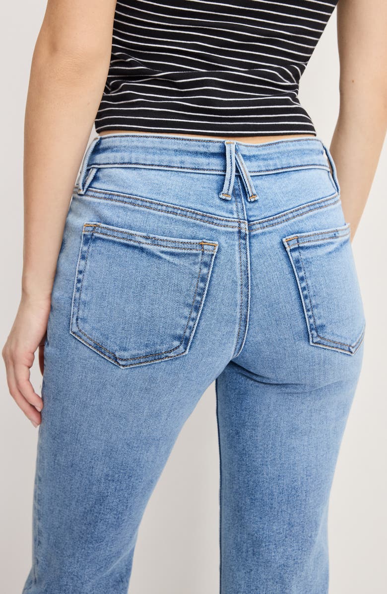 Good American Good Low Rise Bootcut Jeans, Alternate, color, Indigo1217