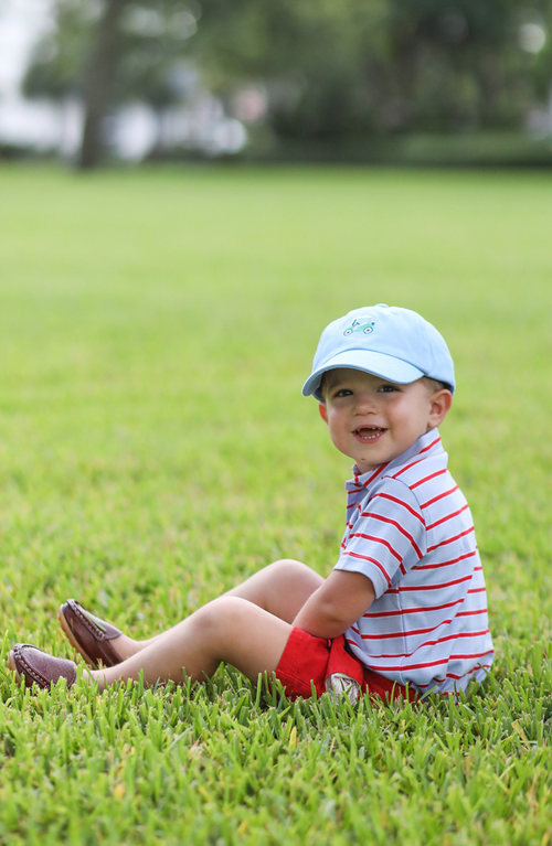 Bits & Bows Golf Cart Baseball Hat In Blue