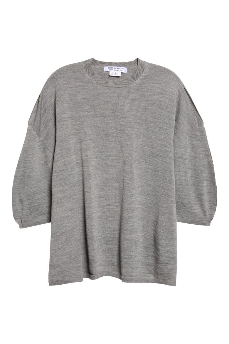 12 Gauge Acrylic and Wool Sweater, Main, color, GREY