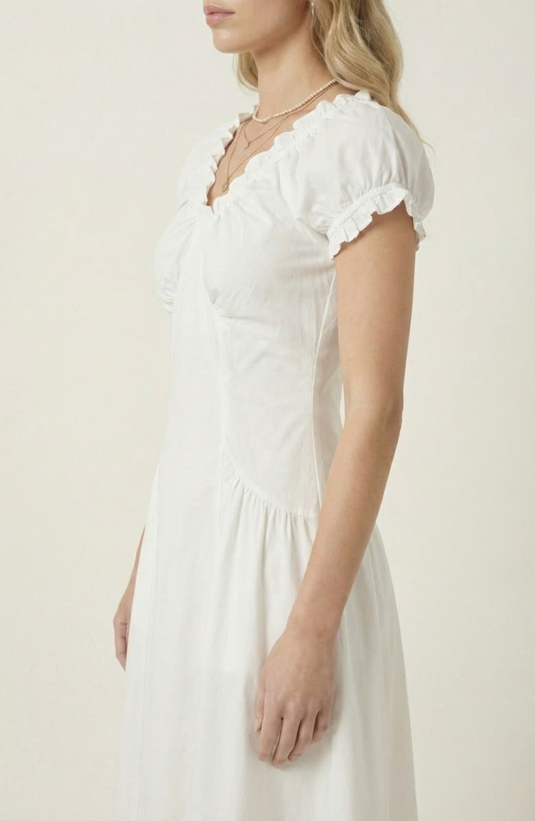 Modenaire Short Sleeve Mini Dress, Alternate, color, White