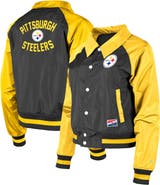 New Era Women's New Era Black Pittsburgh Steelers Coaches Raglan Full-Snap Jacket