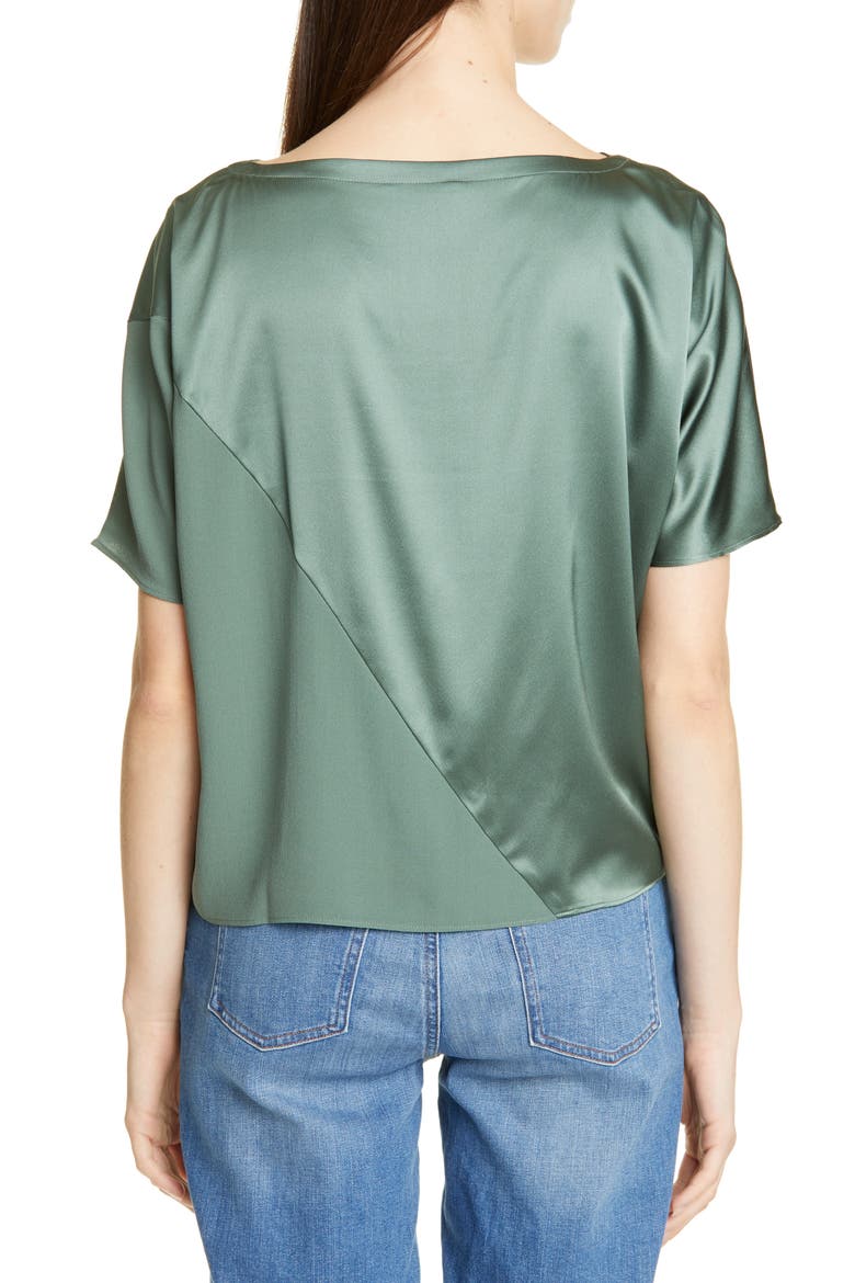 Stretch Silk Top, Alternate, color, NORI