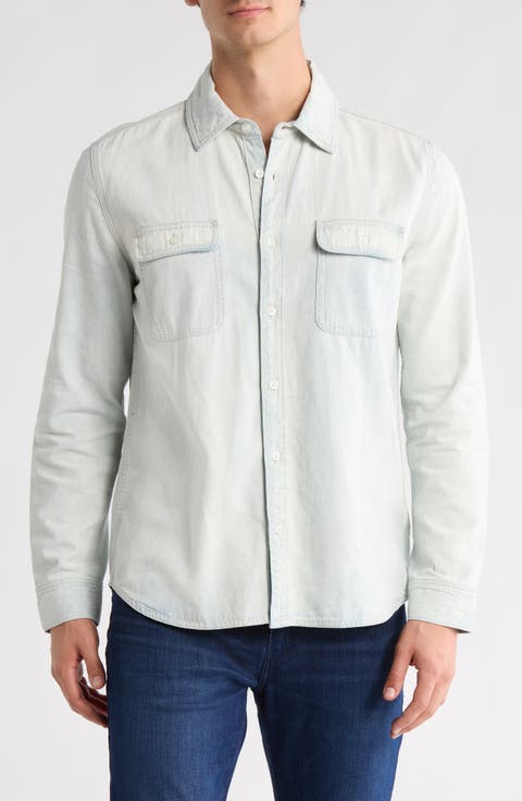 Martin Cotton & Linen Button-Up Shirt