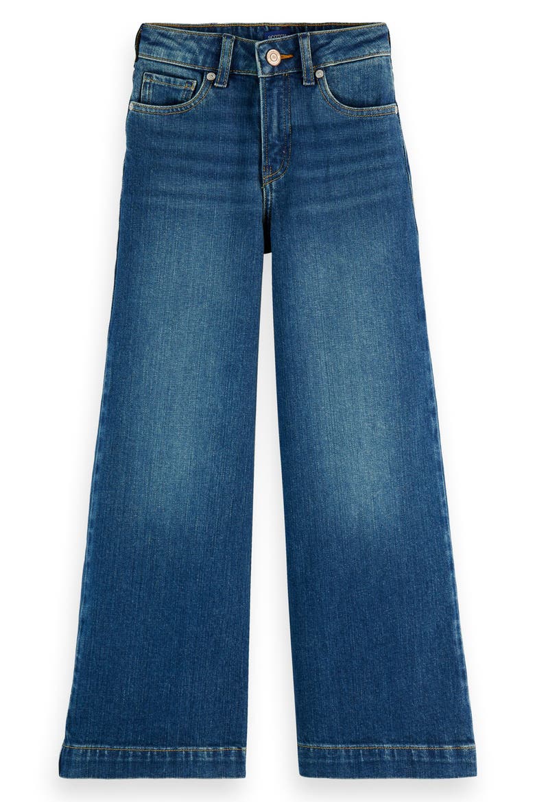 Kids' The Wave Wide Leg Jeans, Main, color, NAVY