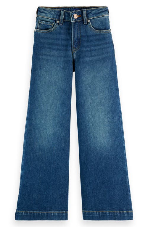 Scotch & Soda Kids' The Wave Wide Leg Jeans In Blue