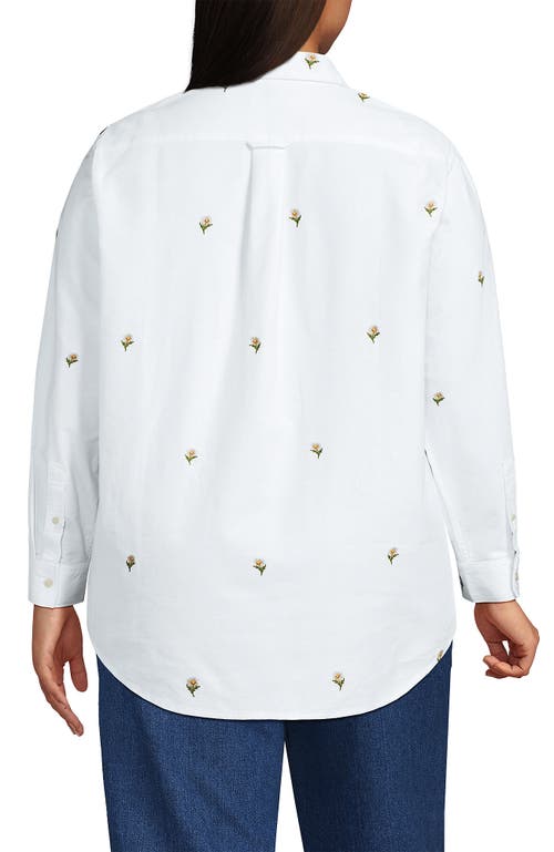 Lands' End Oxford Shirt In White