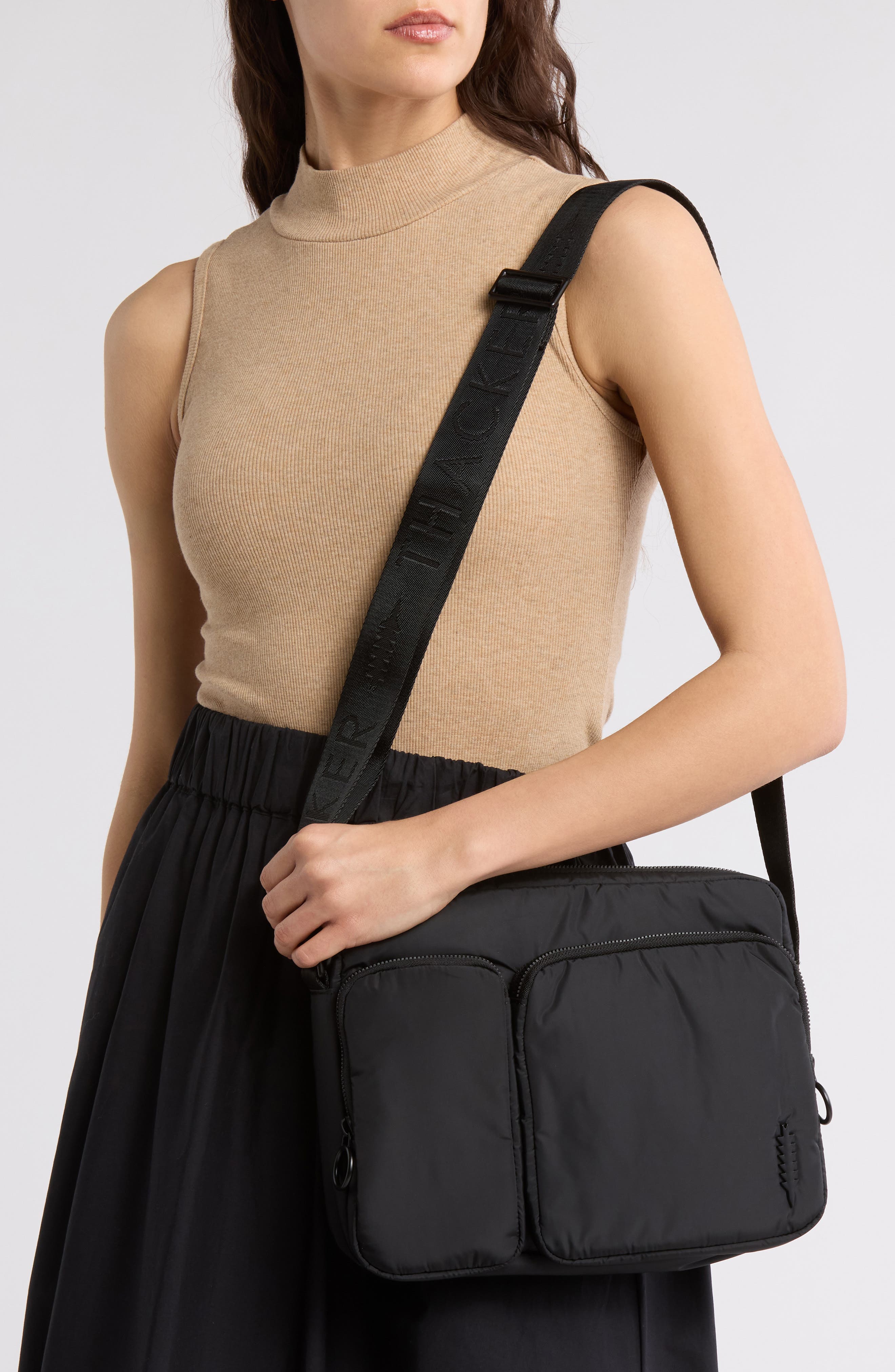 Thacker Kai Sling Crossbody Bag, Alternate, color, Black