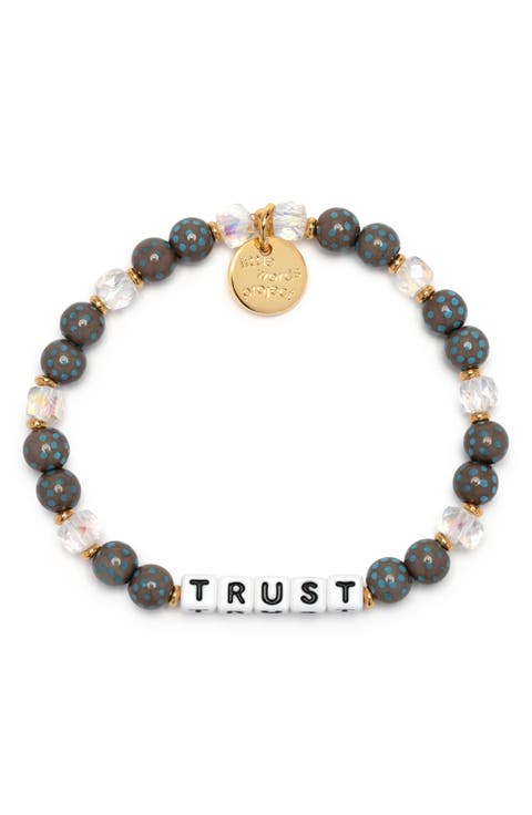 Trust Beaded Stretch Bracelet