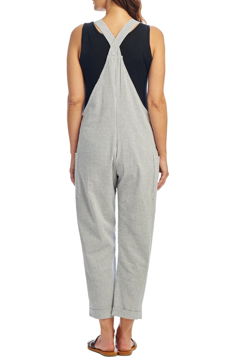 Everly Grey Nani Maternity/Nursing Seersucker Overalls, Alternate, color,
