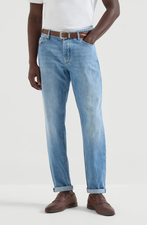 Lightweight denim trousers