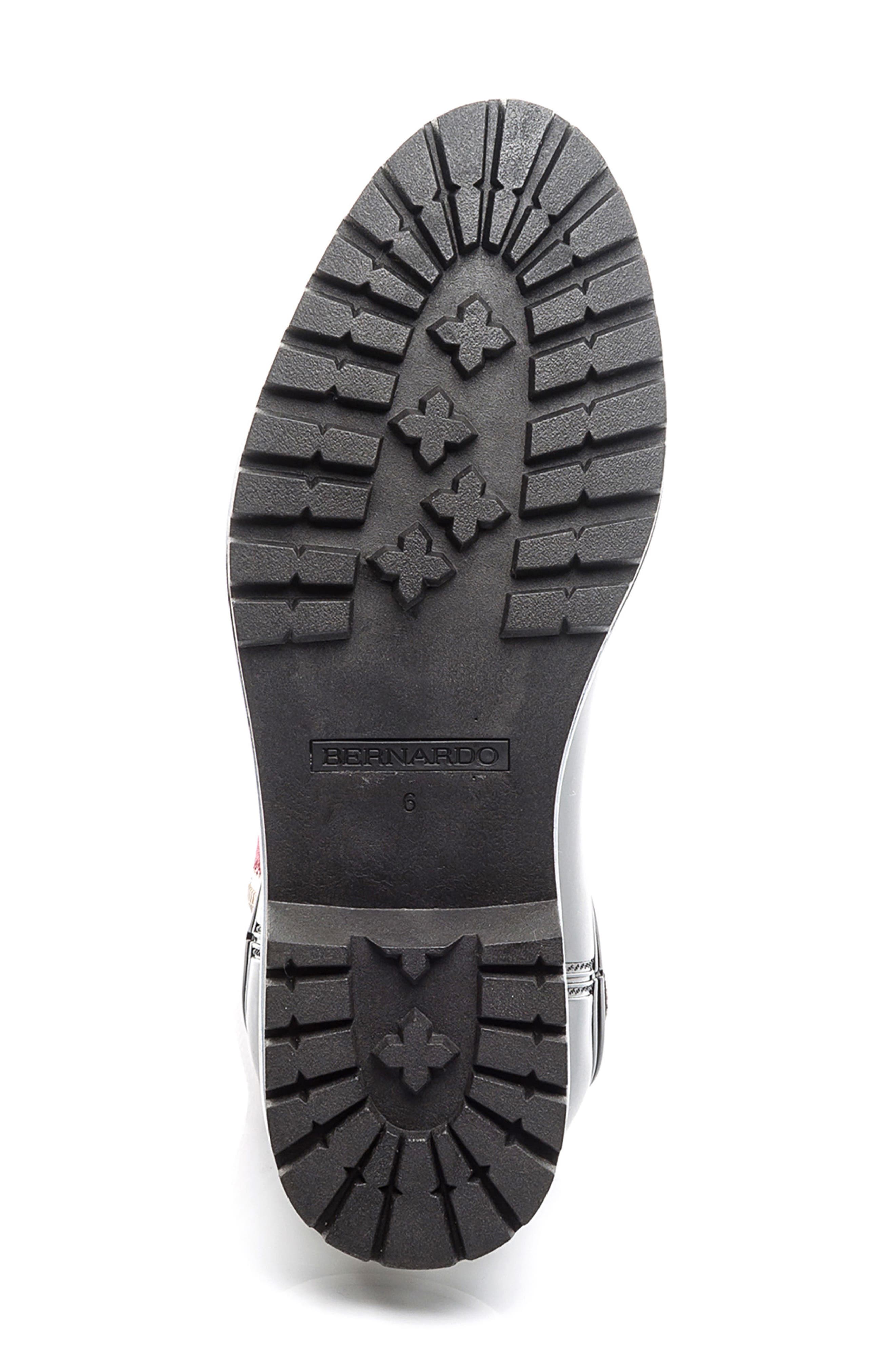 Bernardo Footwear Zip Rain Boot, Alternate, color, 