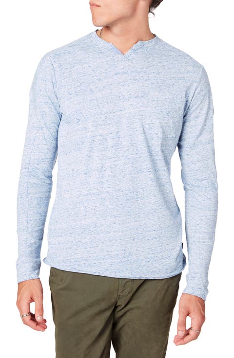Victory Slim Fit Notch Neck Long Sleeve T-Shirt
