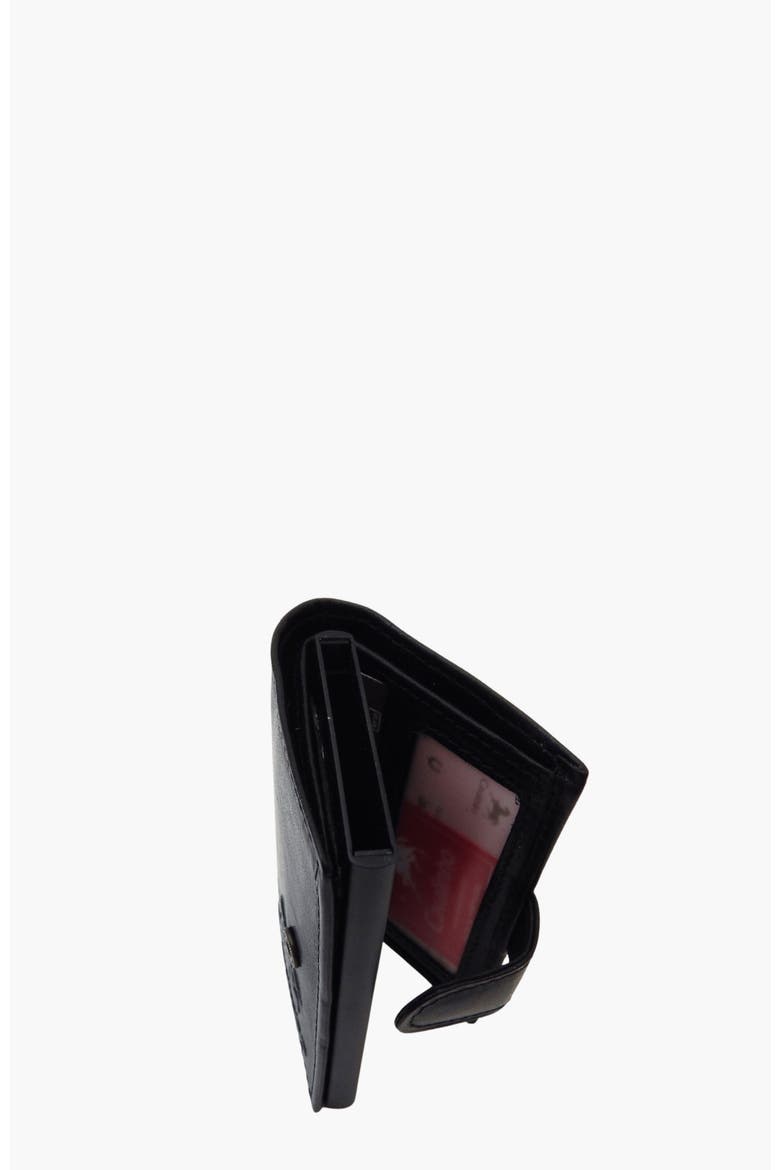 Gentleman Bifold Pop Up Slim Leather Wallet 22, Alternate, color, Black