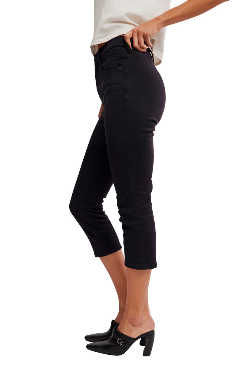 Free People Hot Take Crop Slim Fit Jeans, Alternate, color, Drive