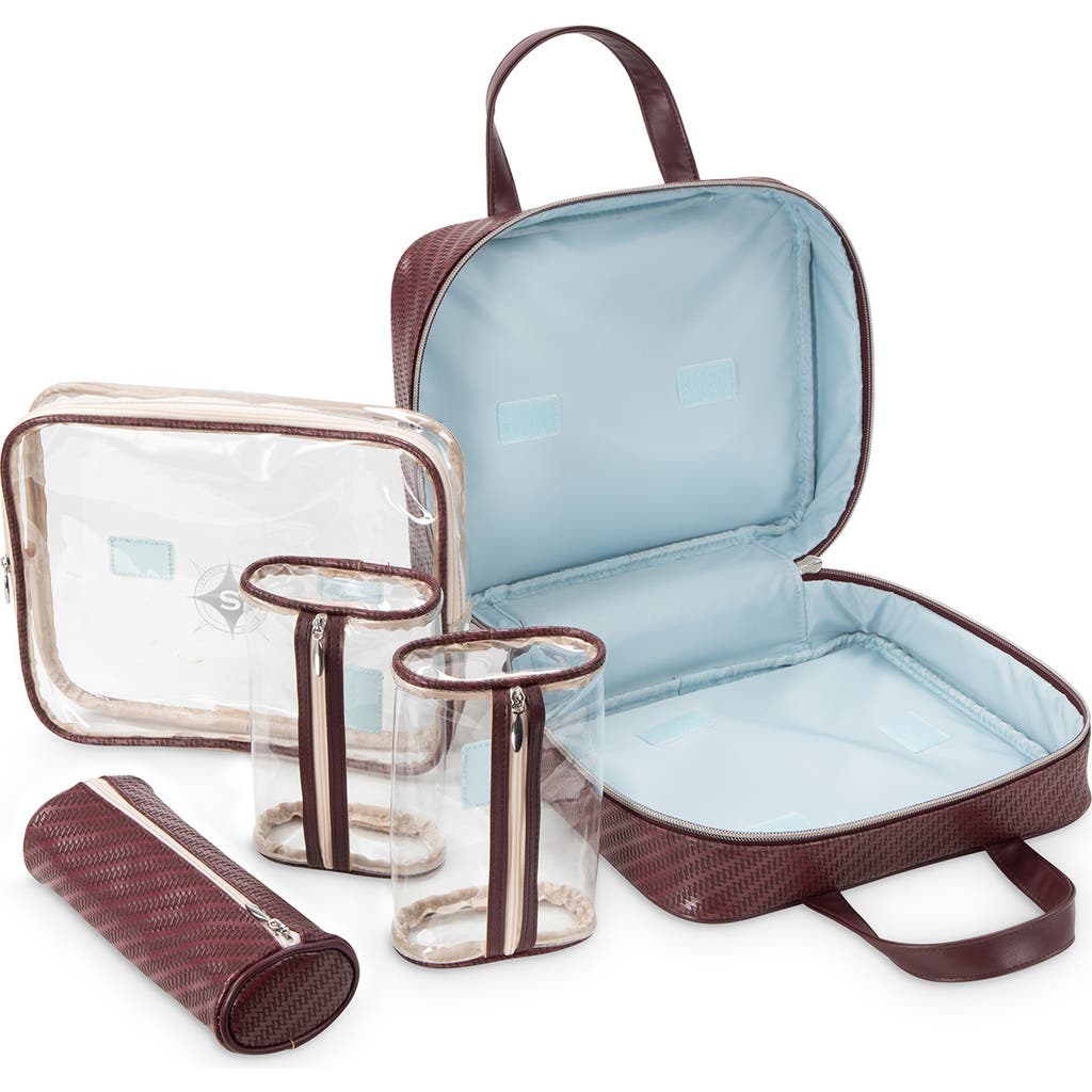 Stephanie Johnson Rosewood Ruby Martha Large Makeup Case In Purple