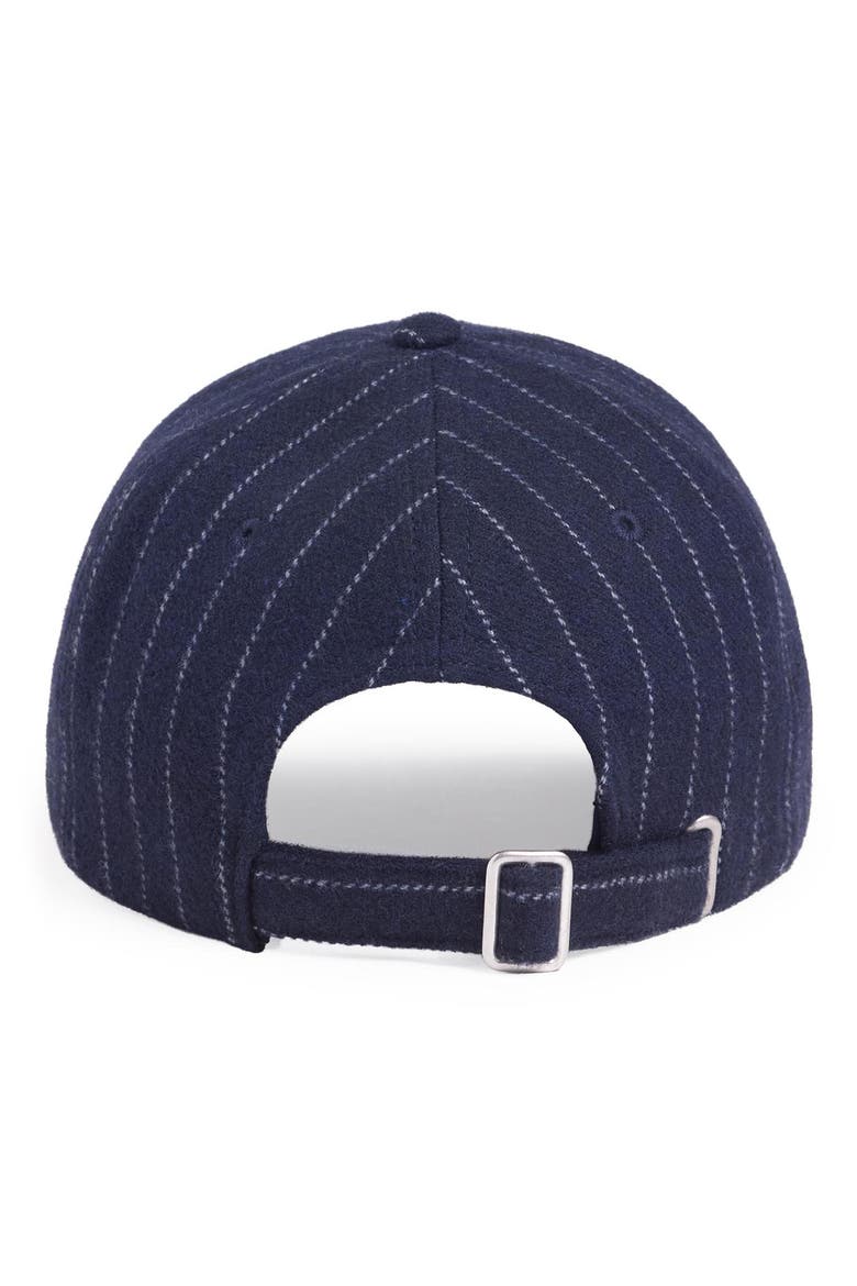 The Collegiate Stripe Baseball Cap, Alternate, color, MIDNIGHT PINSTRIPE