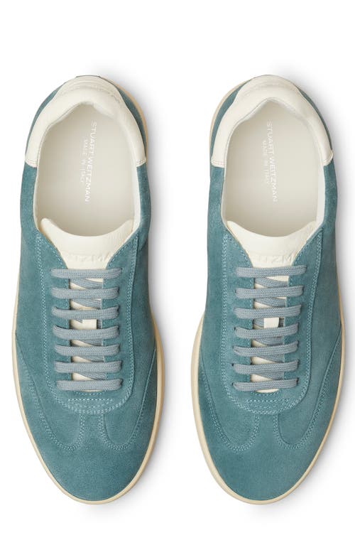 Stuart Weitzman Banner Sneaker In Blue/white Bianco