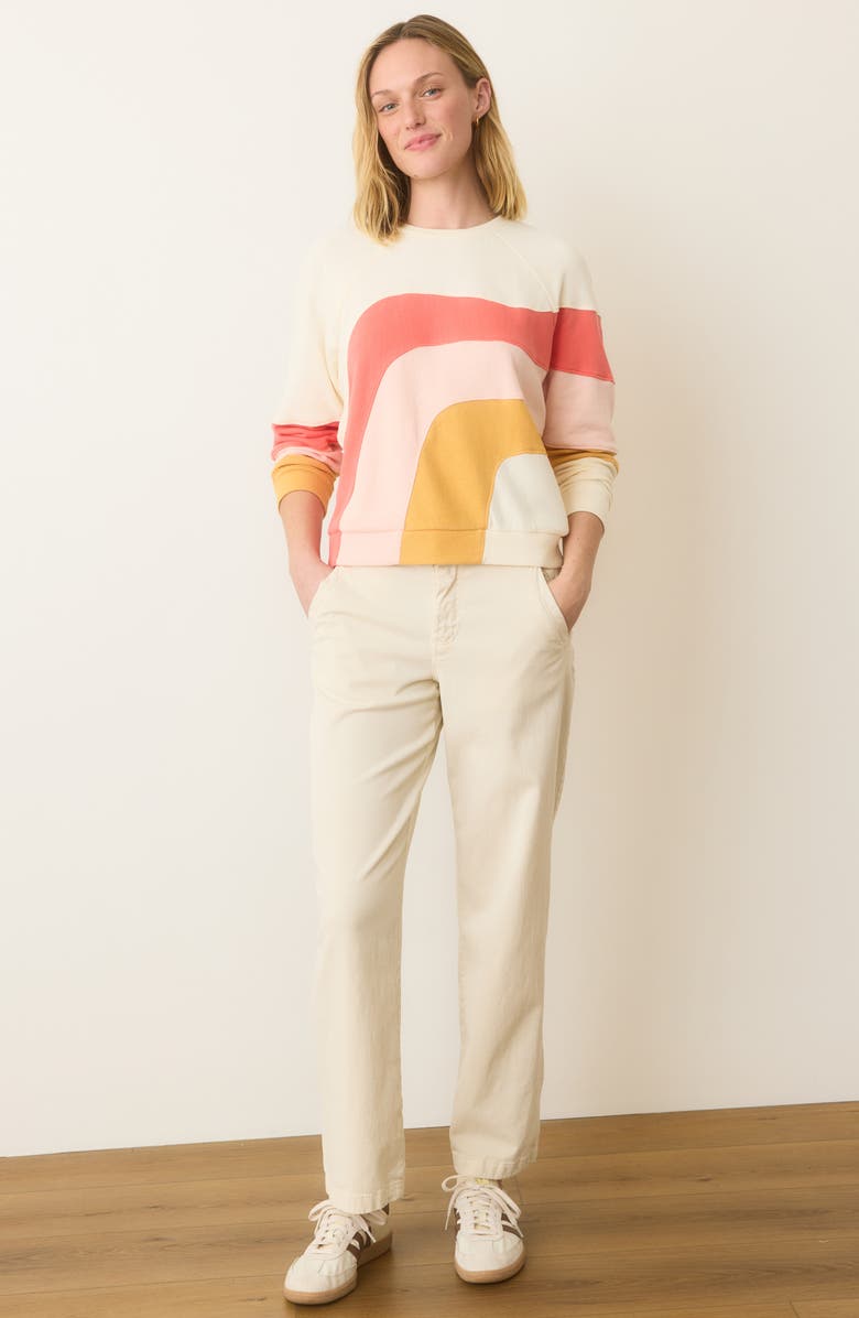 Marine Layer Terry Cotton Sweatshirt, Alternate, color,